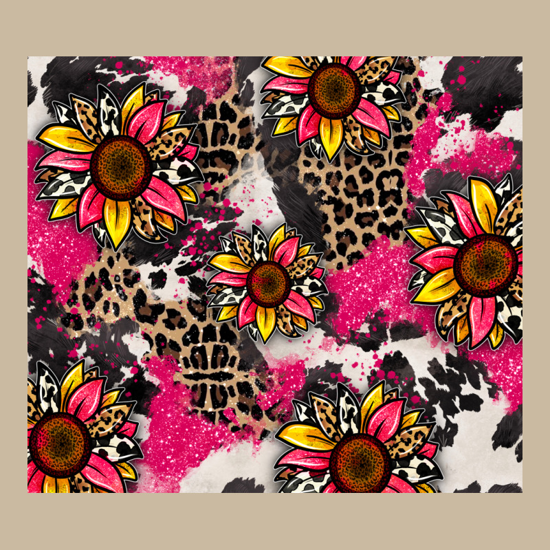Sunflower Cowhide Long Sleeve Tee by Zillion Design Studio | Teevron