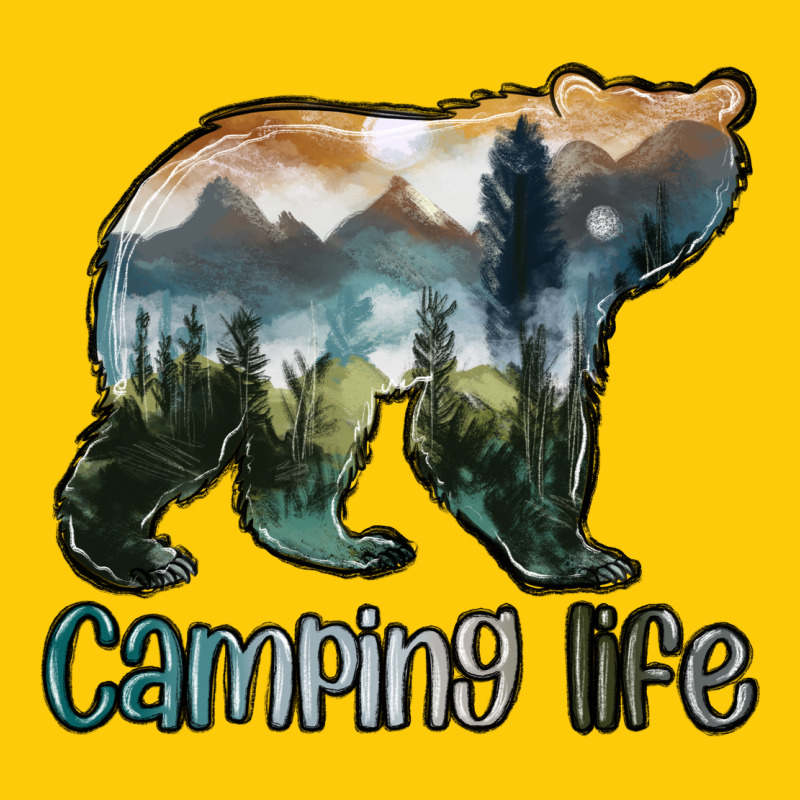 Camping Bear Premium Hoodie by MaliasSmallBusiness | Teevron