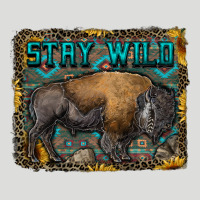 Stay Wild Aztec Bison Zipper Hoodie | Teevron