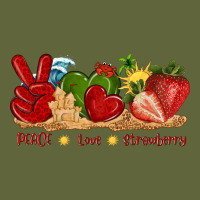 Peace Love Strawberry With Summer Classic Tee | Teevron