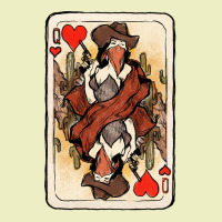 Queen Of Hearts Cowgirl Urban Hoodie | Teevron