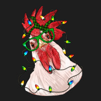 Christmas Rooster With Lights Classic Tee | Teevron