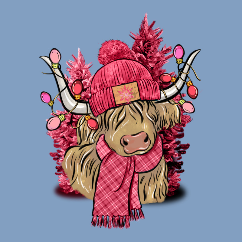 Pink Winter Long Haired Cow Urban Hoodie by NancyCooperArtShop | Teevron