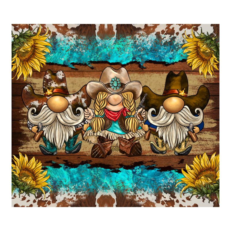 Western Gnome Tumbler Ladies Tee by BarkalooDesign | Teevron
