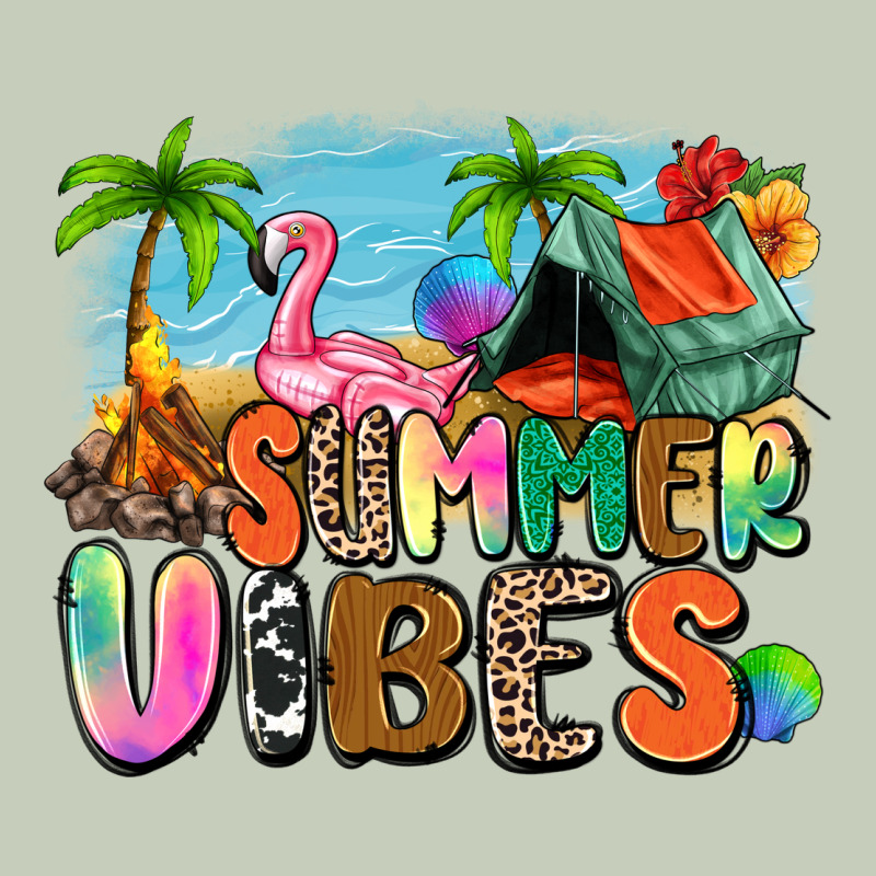 Summer Vibes Camp Long Sleeve Tee by Zillion Design Studio | Teevron