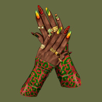 Juneteenth Nail Art With Afro Hand Long Sleeve Tee | Teevron