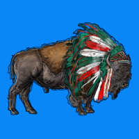 Mexican Bison With Indian Headdress Zipper Hoodie | Teevron
