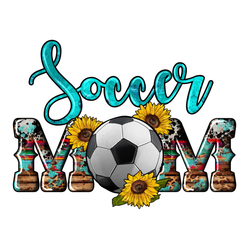 Western Leopard Cowhide Sunflowers  Glitter Mom Soccer Urban Heavy Tee by Artiststas | Teevron