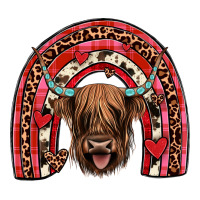 valentines highland cow rainbow | Teevron