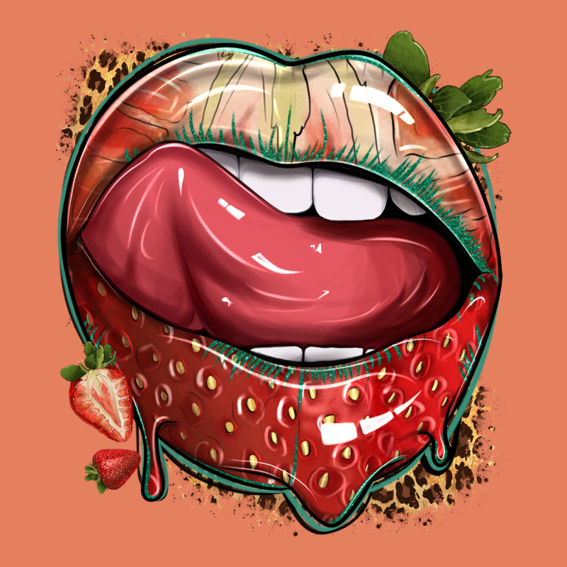 Strawberry Lips With Leopard Classic Tee by texasbilliewilder | Teevron