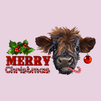Merry Christmas Highland Calf With Candy Cane Classic Tee | Teevron