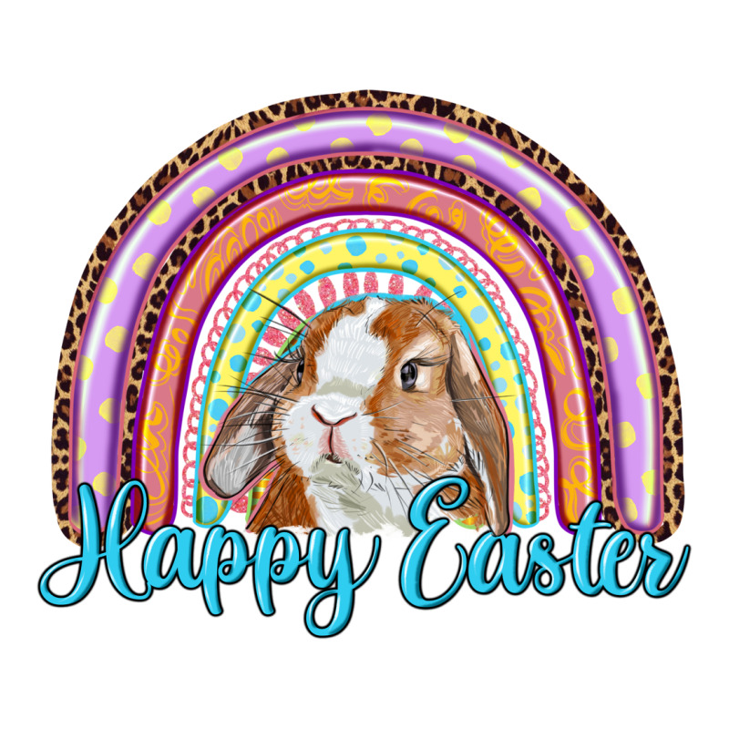 Happy Easter Rainbow Bunny Long Sleeve Tee by RanaPortraitStore | Teevron
