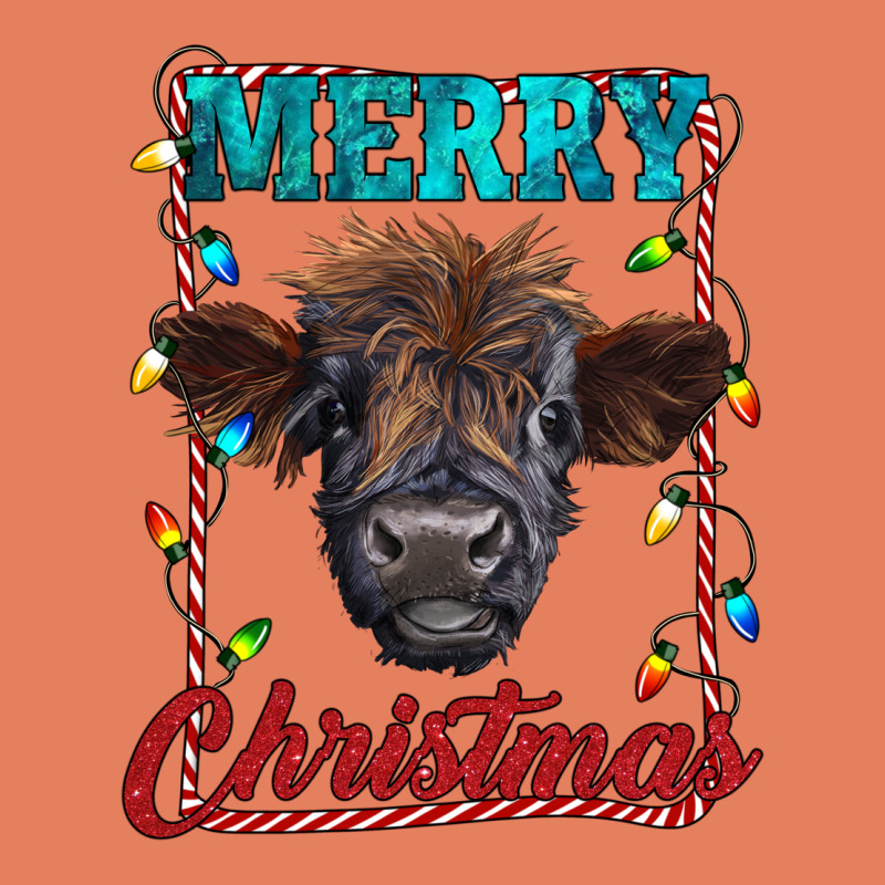 Merry Christmas Highland Calf Baby Cow Classic Tee by RanaPortraitStore | Teevron
