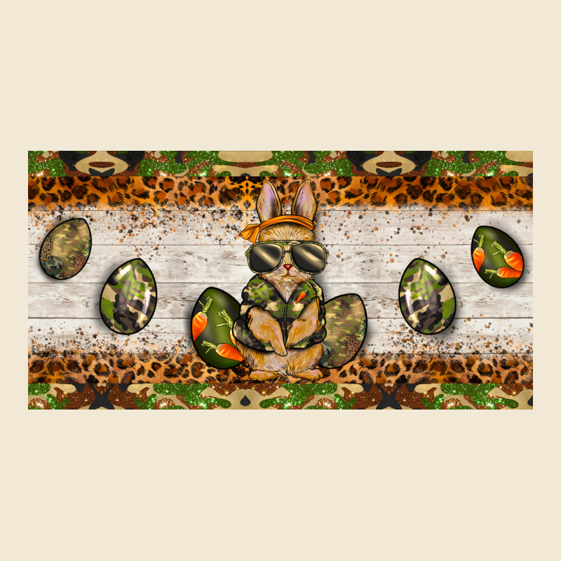 Easter Camouflage Egg Hunter Bunny License Plate Template Ladies Tee by BarkalooDesign | Teevron