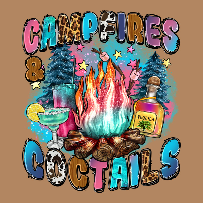 Campfires And Coctails Long Sleeve Tee by Zillion Design Studio | Teevron