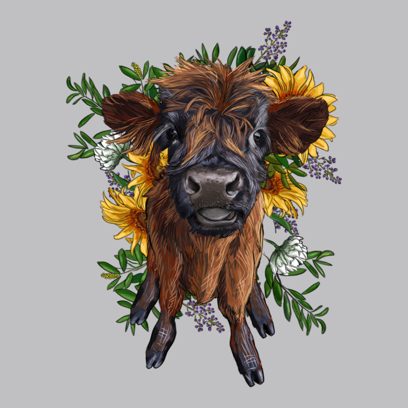 Highland Cow With Sunflower Classic Tee by RanaPortraitStore | Teevron
