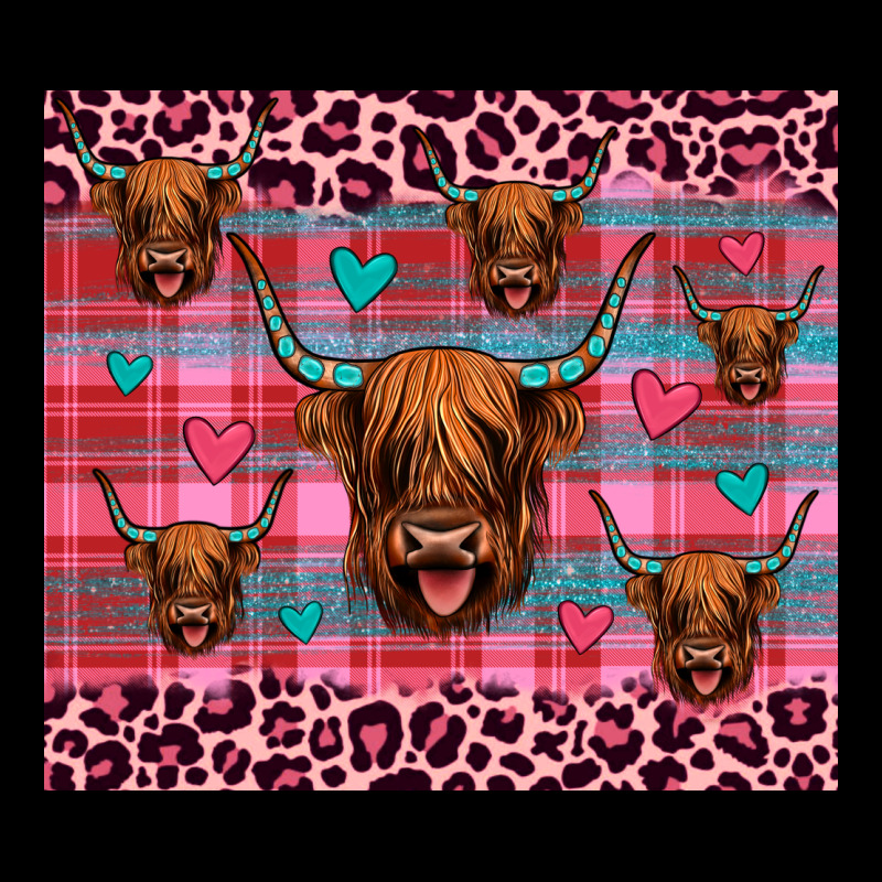 Highland Cow Valentines Premium Sweatshirt by JahusDesignShop | Teevron