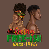 Living Free Ish Since 1865 With Afro Black Woman A Long Sleeve Tee | Teevron