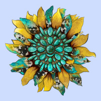 Sunflower With Gemstone And Cowhide Urban Heavy Tee | Teevron