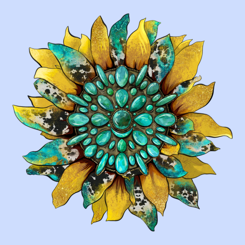 Sunflower With Gemstone And Cowhide Urban Heavy Tee by Artiststas | Teevron