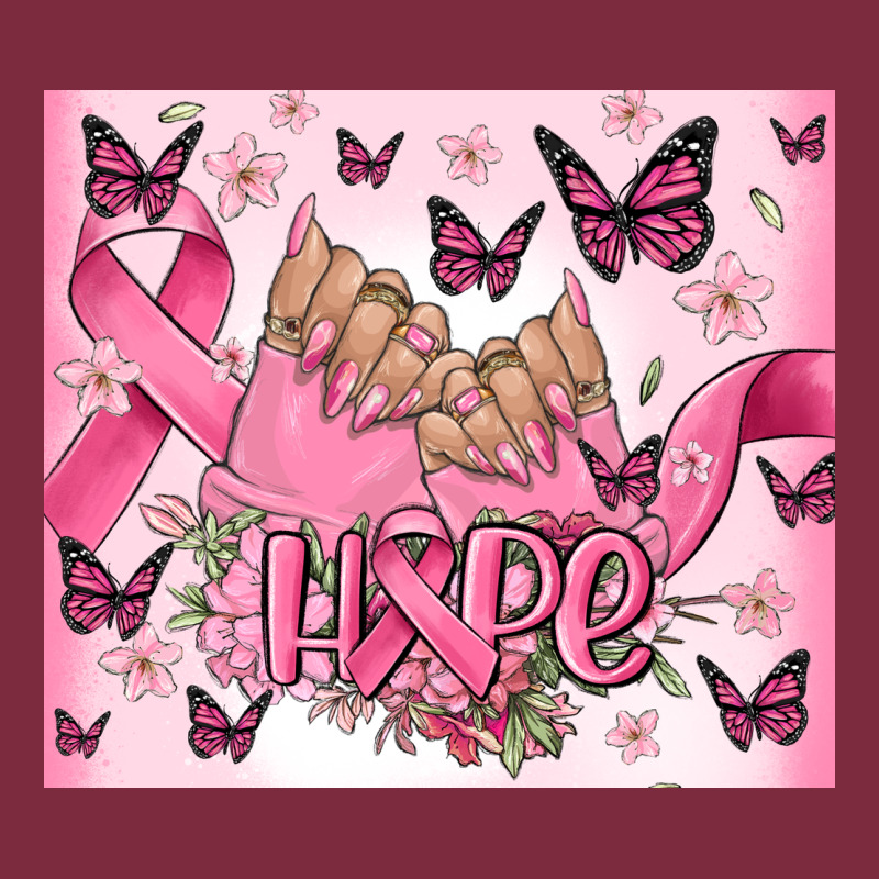 Breast Cancer Nails Hope Premium Hoodie by MaliasSmallBusiness | Teevron