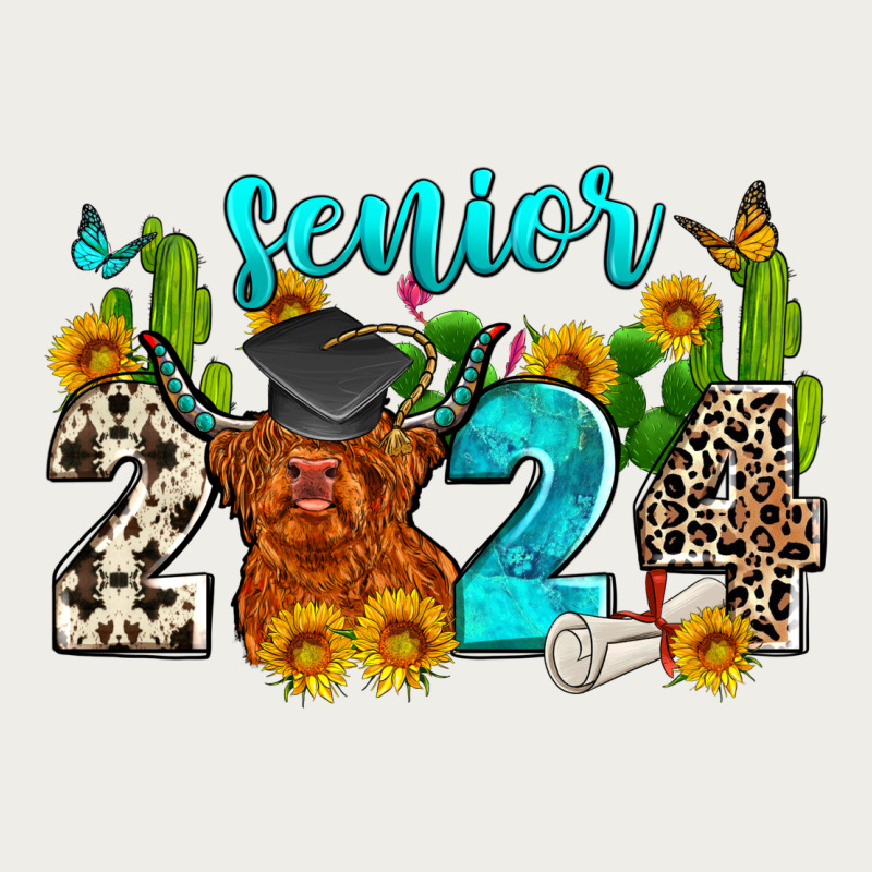 Senior 2024 Cow Zipper Hoodie by Zillion Design Studio | Teevron