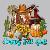 Happy Fall Y'all Longhorn Cow Long Sleeve Tee | Teevron