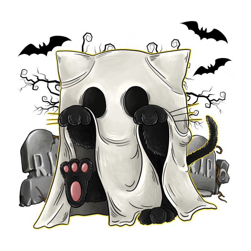 Ghost Cat Zipper Hoodie by texasbilliewilder | Teevron