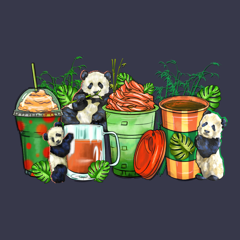 Panda Coffee Cups Long Sleeve Tee by Zillion Design Studio | Teevron