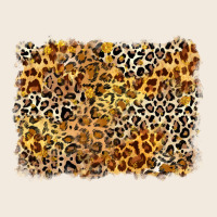 Leopard Background Zipper Hoodie | Teevron