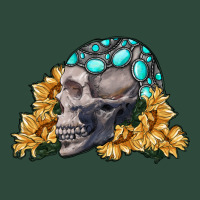 Skull With Sunflowers Zipper Hoodie | Teevron