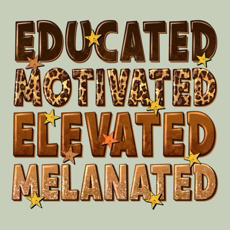 Melanin Educated Motivated Elevated Melanated Long Sleeve Tee by texasbilliewilder | Teevron