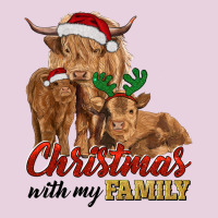 Christmas With My Family Highland Cow Cattle And Calves Classic Tee | Teevron