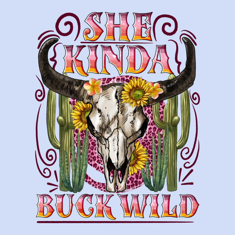 She Kinda Buck Wild With Bull Skull Urban Hoodie by NancyCooperArtShop | Teevron
