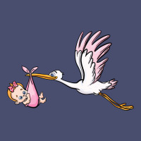 Stork With Baby Girl Vintage Tee | Teevron