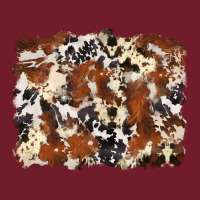 Cowhide Background Zipper Hoodie | Teevron