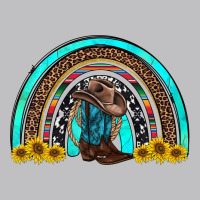 Western Cowboy Boots Sunflowers Rainbow Classic Tee | Teevron