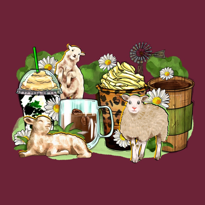 Sheep Coffee Cups Long Sleeve Tee by Zillion Design Studio | Teevron