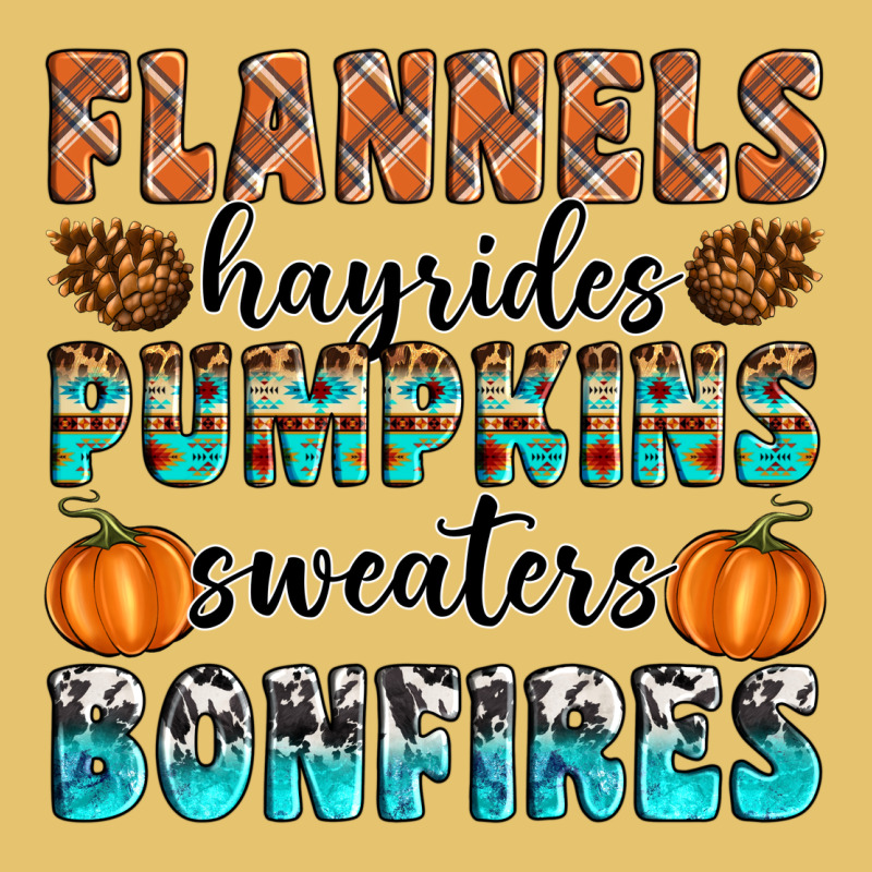 Flannels Hayrides Pumpkins Sweaters Bonfires Premium Sweatshirt by Artiststas | Teevron