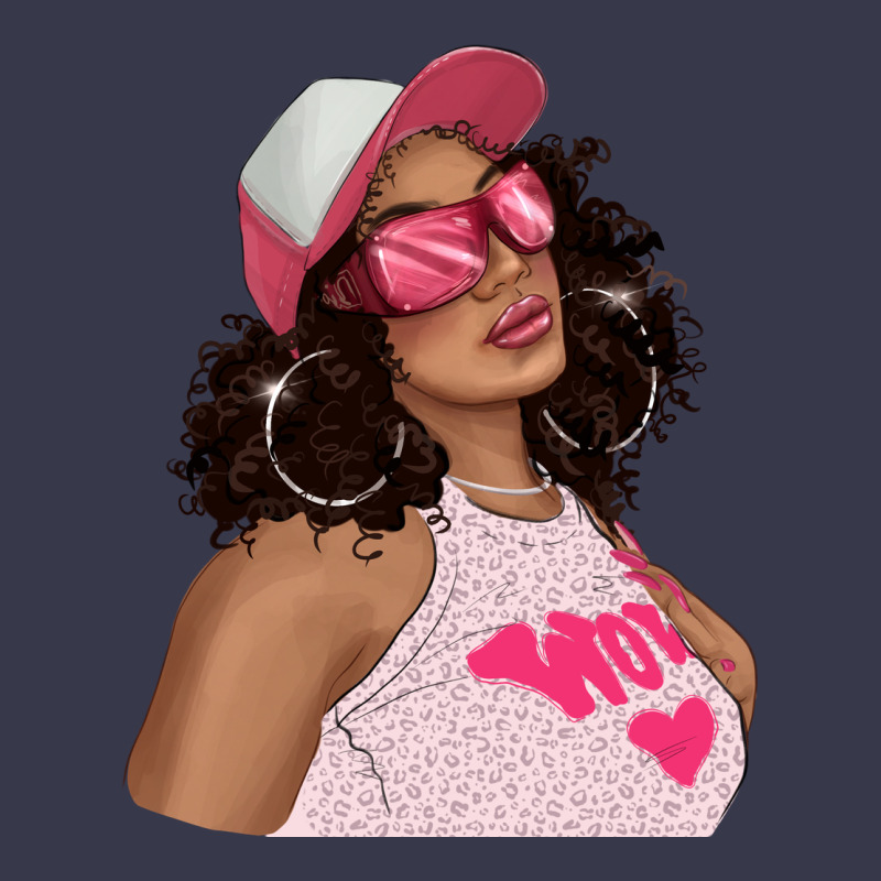 Pink Sunglasses Afro Black Girl Long Sleeve Tee by texasbilliewilder | Teevron