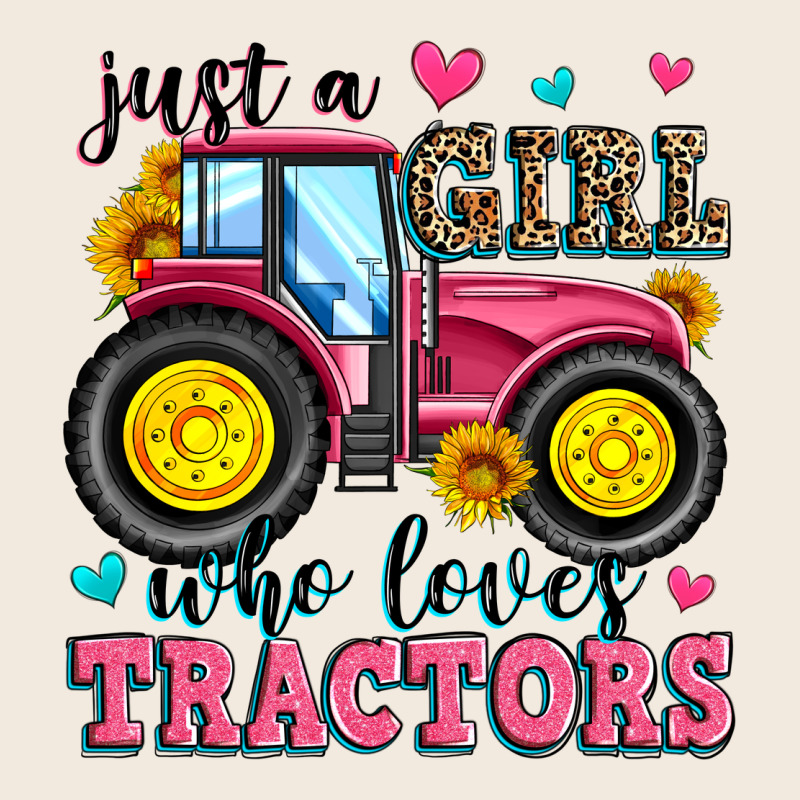 Just A Girl Who Loves Tractors Zipper Hoodie by Zillion Design Studio | Teevron