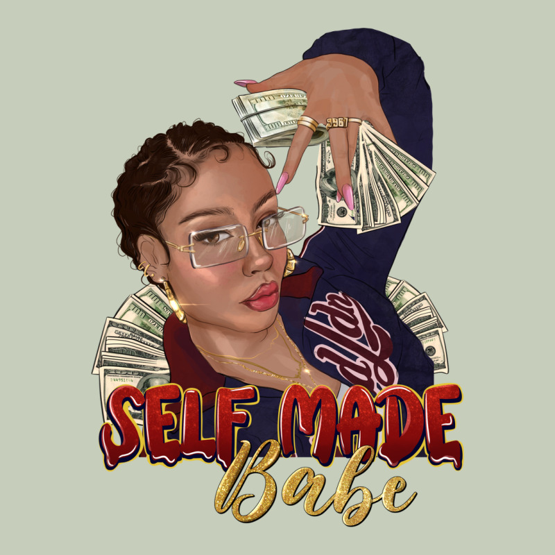 Self Made Babe Afro Black Woman Long Sleeve Tee by texasbilliewilder | Teevron
