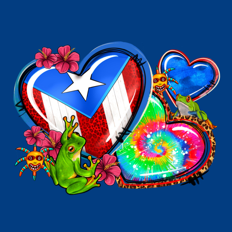 Western Leopard Puerto Rico Hearts Premium Sweatshirt by AdoDesignShop | Teevron