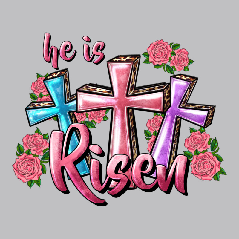 He Is Risen Cross Long Sleeve Tee by RanaPortraitStore | Teevron