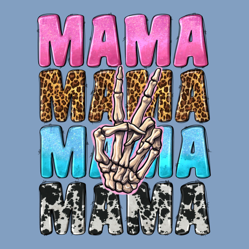 Mama Skeleton Peace Leopard Pattern Urban Hoodie by NancyCooperArtShop | Teevron