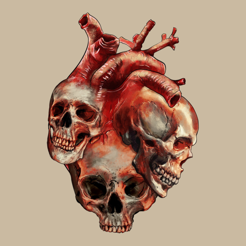 Heart Skulls Long Sleeve Tee by RanaPortraitStore | Teevron