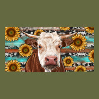 Heifer With Sunflower And Serape Long Sleeve Tee | Teevron