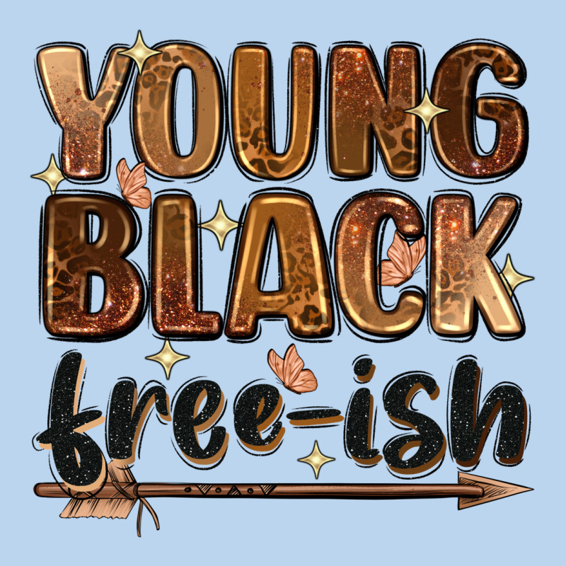 Young Black Free Ish Classic Tee by Zillion Design Studio | Teevron