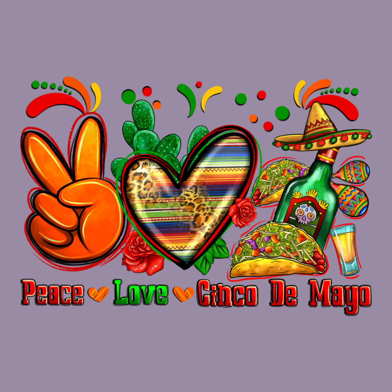 Peace Love Cinco De Mayo Classic Tee by Zillion Design Studio | Teevron