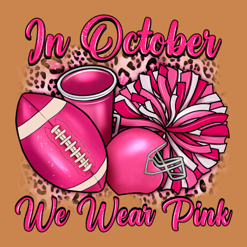 In October We Wear Pink Cheer With Football Breast Heavyweight Hoodie by JahusDesignShop | Teevron